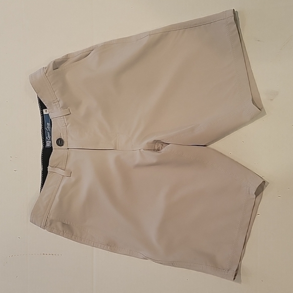 QUIET STORM KHAKI POLYESTER SHORTS (sz 29)‎